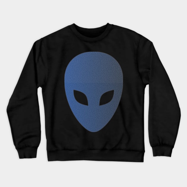 Blue alien face Crewneck Sweatshirt by RENAN1989